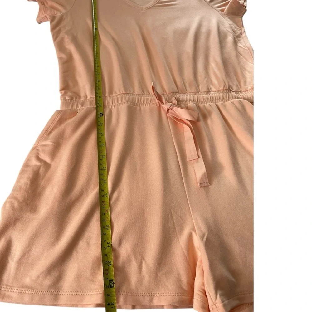 Amazon Essentials Orange V Neck Short Sleeve Romper XL - Picture 8 of 9